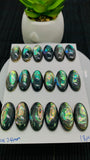 Abalone Shell Oval Cabs- 12x24 mm Size- Pack of 2 Pcs- AAAA Quality-  Natural Abalone Cabochons