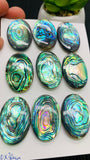 Abalone Shell Oval Cabs- 20x30 mm Size- Pack of 1 Pc- AAAA Quality- Natural Abalone Cabochons