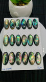 Abalone Shell Oval Cabs- 12x24 mm Size- Pack of 2 Pcs- AAAA Quality-  Natural Abalone Cabochons