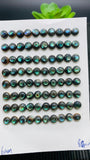 Abalone Shell Round Cabs- 6 mm Size- Pack of 4 Pcs- AAAA Quality-  Natural Abalone Cabochons