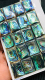 Abalone Shell Rectangle Cabs- 15x20 mm Size- Pack of 1 Pc- AAAA Quality-  Natural Abalone Cabochons