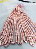 Queen Conch Shell Heishi Beads • 5-8 mm Graduate Size • Length 40 cm • AAA Quality • Natural Pink Queen Conch Shell Beads