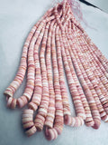 Queen Conch Shell Heishi Beads • 5-8 mm Graduate Size • Length 40 cm • AAA Quality • Natural Pink Queen Conch Shell Beads