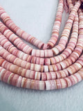 Queen Conch Shell Heishi Beads • 5-8 mm Graduate Size • Length 40 cm • AAA Quality • Natural Pink Queen Conch Shell Beads