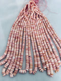 Queen Conch Shell Heishi Beads • 5-8 mm Graduate Size • Length 40 cm • AAA Quality • Natural Pink Queen Conch Shell Beads