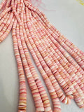 Queen Conch Shell Heishi Beads • 5-8 mm Graduate Size • Length 40 cm • AAA Quality • Natural Pink Queen Conch Shell Beads