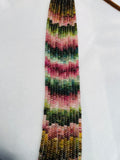 Multi tourmaline 4.5MM Roundel beads. Fine quality beads , Length 17 Inch, origin Tanzania, Genuine tourmaline beads, multi tourmaline beads