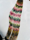Multi tourmaline 4.5MM Roundel beads. Fine quality beads , Length 17 Inch, origin Tanzania, Genuine tourmaline beads, multi tourmaline beads