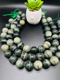 Undersea Green Hair Agate Round Beads 20 MM - Length 40 cm - AAA Quality- Rare Available Beads - 100% Natural