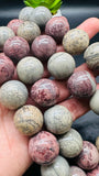 Grass Flower Agate Round Beads 20 MM - Length 40 cm - AAA Quality- Rare Available Beads - 100% Natural