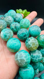 Peacock Agate Round Beads 20 mm Size - Length 40 cm - AAA Quality- Rare Available Beads - 100% Natural