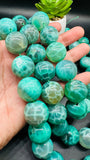 Peacock Agate Round Beads 20 mm Size - Length 40 cm - AAA Quality- Rare Available Beads - 100% Natural