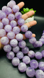 Lavender Amethyst Round Beads 20 mm Size - Length 40 cm - AAA Quality- Rare Available Beads - 100% Natural