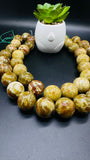 Green Serpentine Round Beads 20 MM - Length 40 cm - AAA Quality- Rare Available Beads - 100% Natural