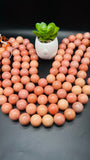 Peach Calcite Round Beads 20 MM - Length 40 cm - AAA Quality- Rare Available Beads - 100% Natural