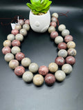 Grass Flower Jasper Round Beads 20 MM - Length 40 cm - AAA Quality- Rare Available Beads - 100% Natural