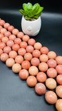 Peach Calcite Round Beads 20 MM - Length 40 cm - AAA Quality- Rare Available Beads - 100% Natural