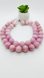 Kunzite Round Beads - 20 mm Size - Length 40cm - AAA Quality -Rare Available - Natural Kunzite Beads -Origin Brazil