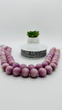 Kunzite Round Beads - 18 mm Size - Length 40cm - AAA Quality -Rare Available - Natural Kunzite Beads -Origin Brazil