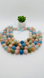 Morganite Round Beads - 20 mm Size - AAA Quality- Rare Beads - Natural Morganite Beads Big Size- Length 40 cm