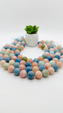 Morganite Round Beads - 18 mm Size - AAA Quality- Rare Beads - Natural Morganite Beads Big Size- Length 40 cm