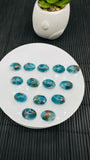 Apatite Cabochon 10x14 mm Size • Pack of 2 Pcs • AAA Quality  • Apatite Oval Cabochons