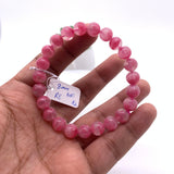 Rhodonite Bracelet 8 mm size Code# R2 • AAAA Quality • Natural Larimar Round Bracelet- Length 7.50 Inch