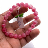 Rhodonite Bracelet 8 mm size Code# R3 • AAAA Quality • Natural Rhodonite Round Bracelet- Length 7.50 Inch