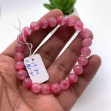 Rhodonite Bracelet 8 mm size Code# A2 • AAA+ Quality • Natural Larimar Round Bracelet- Length 7.50 Inch