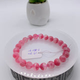 Rhodonite Bracelet 8 mm size Code# A2 • AAA+ Quality • Natural Larimar Round Bracelet- Length 7.50 Inch