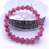 Rhodonite Bracelet 8 mm size Code# A2 • AAA+ Quality • Natural Larimar Round Bracelet- Length 7.50 Inch