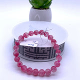 Rhodonite Bracelet 8 mm size Code# A2 • AAA+ Quality • Natural Larimar Round Bracelet- Length 7.50 Inch