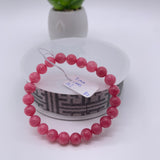 Rhodonite Bracelet 8 mm size Code# B2 • AAA Quality • Natural Larimar Round Bracelet- Length 7.50 Inch