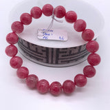 Rhodonite Bracelet 10 mm size Code# B6 • AAA Quality • Natural Larimar Round Bracelet- Length 7.50 Inch