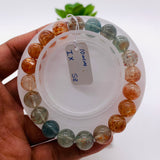 Sunstone Bracelet 10 mm size- Code #S8  -AAA Quality - Natural Sunstone Round Bracelet - Length 7.5 Inch