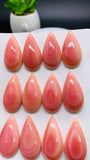 Queen Conch Shell Pear Cabs • 15x30 mm Size • Pack of 1 Pc • AAA Quality • Flat Back • Queen Conch Cabochons