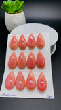 Queen Conch Shell Pear Cabs • 15x30 mm Size • Pack of 1 Pc • AAA Quality • Flat Back • Queen Conch Cabochons