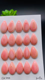 Queen Conch Shell Pear Cabs • 10x20 mm Size • Pack of 2 Pcs • AAA Quality • Flat Back • Queen Conch Cabochons