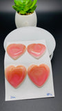Queen Conch Shell Heart Cabs • 35 mm Size • Pack of 1 Piece • AAA Quality• Flat Back Queen Conch Cabochons