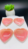Queen Conch Shell Heart Cabs • 35 mm Size • Pack of 1 Piece • AAA Quality• Flat Back Queen Conch Cabochons
