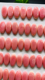 Queen Conch Shell Oval Cabs • 7X15 mm Size • Pack of 4 Pcs • AAA Quality • Flat Back • Queen Conch Cabochons