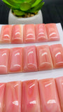 Queen Conch Shell Rectangle Cabs • 12x24 mm Size • Pack of 1 Pc • AAA Quality • Flat Back • Queen Conch Cabochons