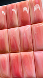 Queen Conch Shell Rectangle Cabs • 15x30 mm Size • Pack of 1 Pc • AAA Quality • Flat Back • Queen Conch Cabochons