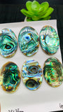 Abalone Shell Oval Cabs- 25x35 mm Size- Pack of 1 Pc - AAAA Quality- Natural Abalone Cabochons