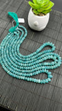 Grandidierite Faceted Roundel Beads - 5-11 mm size - Code G5 - 5A+ Quality - Length 17'' - Natural Grandidierite Rondelle Beads- Rare Beads