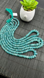 Grandidierite Faceted Roundel Beads - 5-11 mm size - Code G5 - 5A+ Quality - Length 17'' - Natural Grandidierite Rondelle Beads- Rare Beads