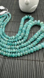 Grandidierite Faceted Roundel Beads- 5-9 / 6-12 mm size - 5A Quality - Length 17'' - Natural Grandidierite Rondelle Beads