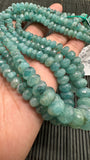 Grandidierite Faceted Roundel Beads- 5-9 / 6-12 mm size - 5A Quality - Length 17'' - Natural Grandidierite Rondelle Beads