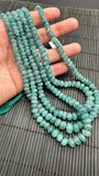 Grandidierite Faceted Roundel Beads- 5-11 / 6-11 mm size - 5A Quality - Length 17'' - Natural Grandidierite Rondelle Beads- Rare Beads