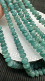 Grandidierite Faceted Roundel Beads- 5-11 / 6-11 mm size - 5A Quality - Length 17'' - Natural Grandidierite Rondelle Beads- Rare Beads